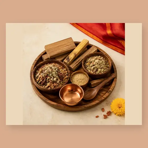 Illustrative catalogue view for Basic Havan Samagri; actual appearance varies